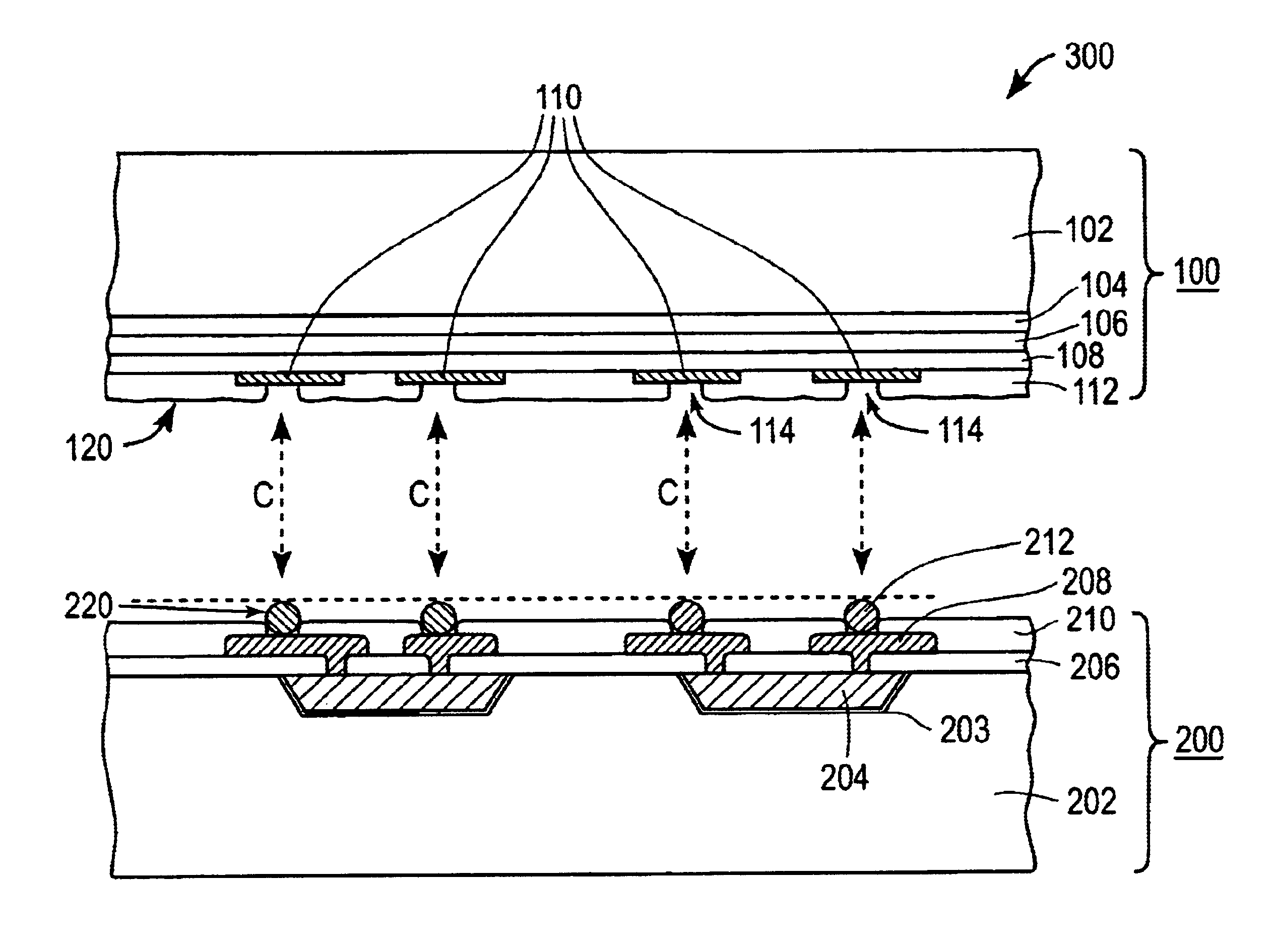 Split-fabrication for light emitting display structures