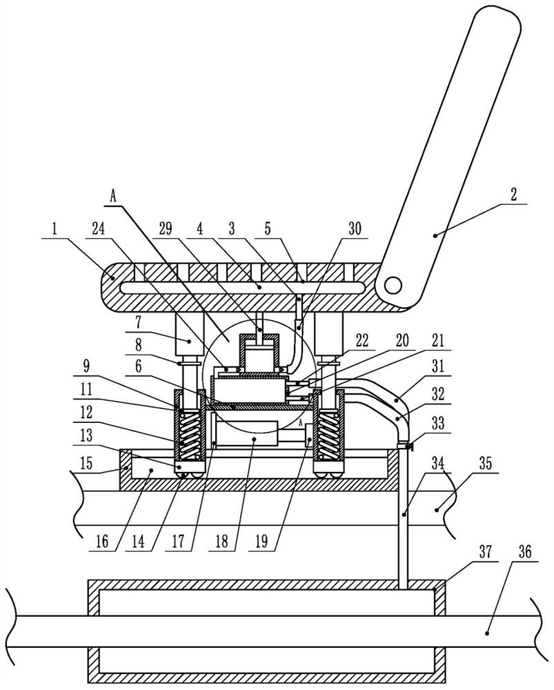 A car seat shock absorber