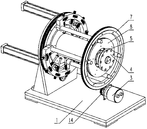 A kind of anti-chaos rope winch with forced parallel tightness between ropes