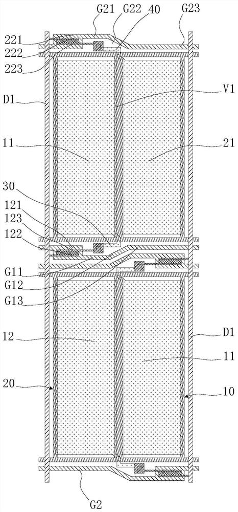 Pixel structure, array substrate and display panel