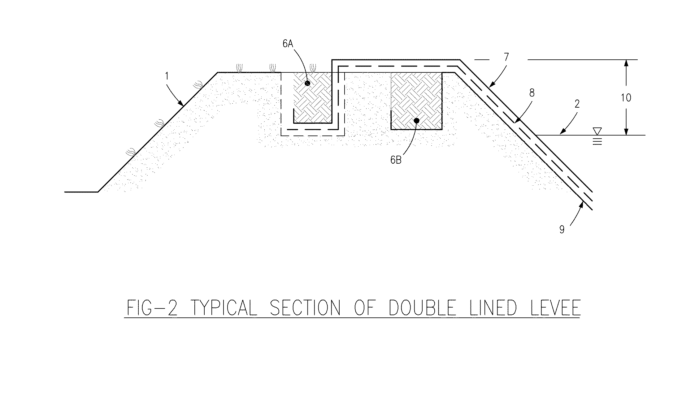 Berm or levee expansion system and method