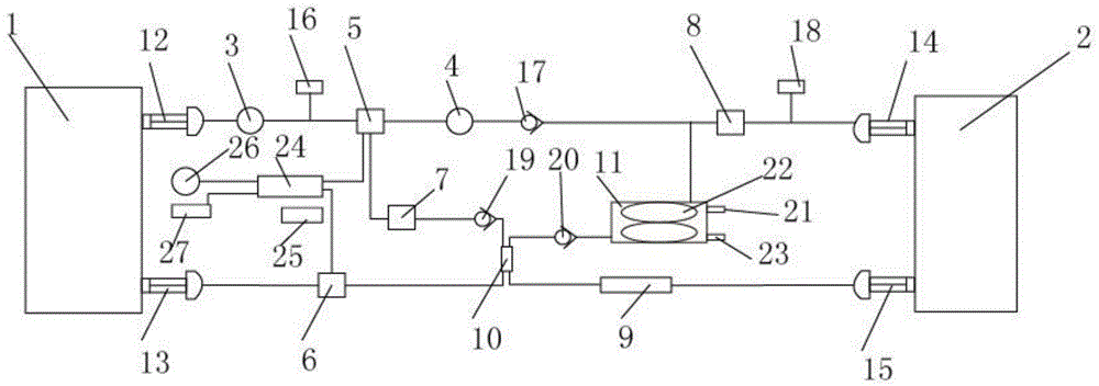 Vehicle positioning fuel quantity monitoring device