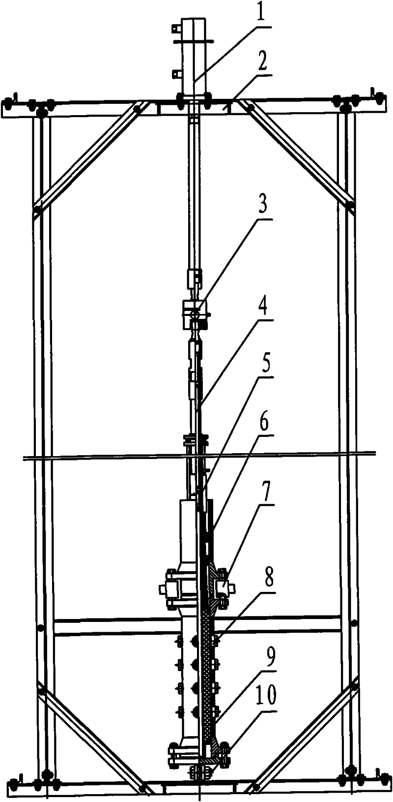 Grout stopping machine tool performance testing device