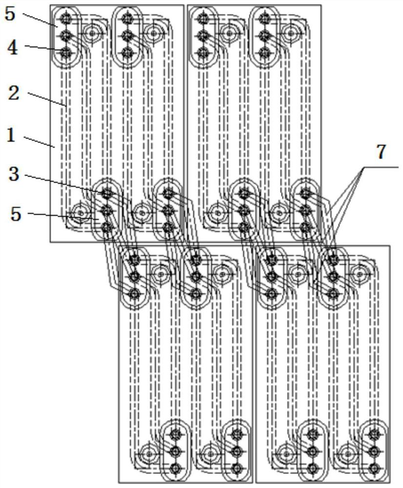 Cooling wall structure of blast furnace