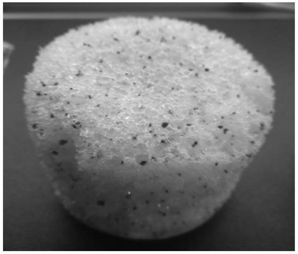 A kind of composite fulvic acid antibacterial sponge matrix and preparation method and application thereof