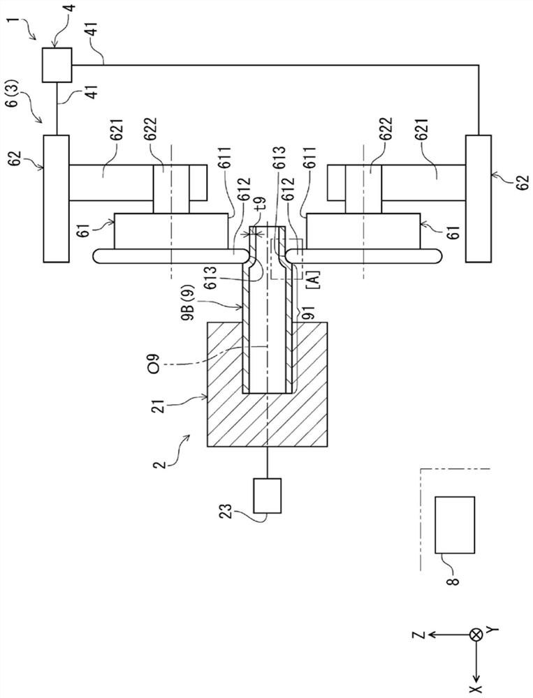Spinning device and spinning method
