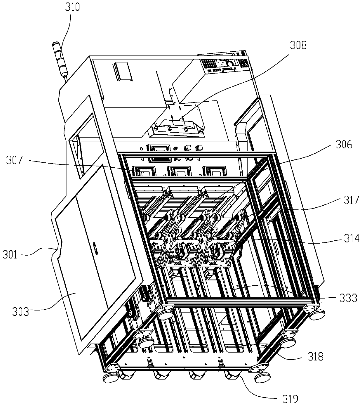 Multi-layer upper and lower medicine box switching device