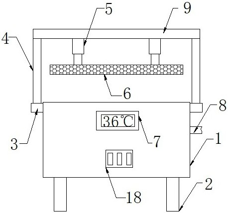 Soaking device for reeled silk processing and production