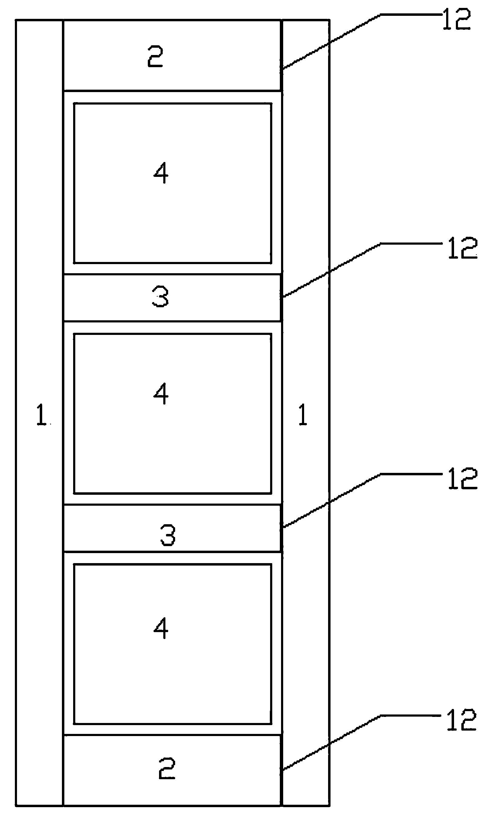 Manufacturing process of deformation-proof solid wood dismounting and mounting door