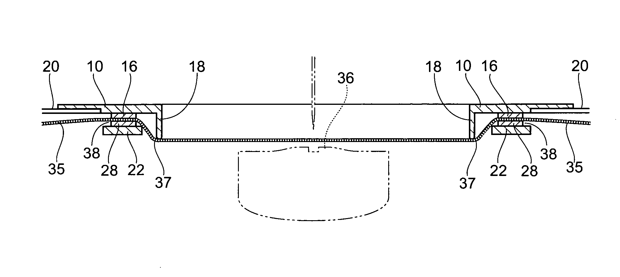 Magnetic fabric retaining device
