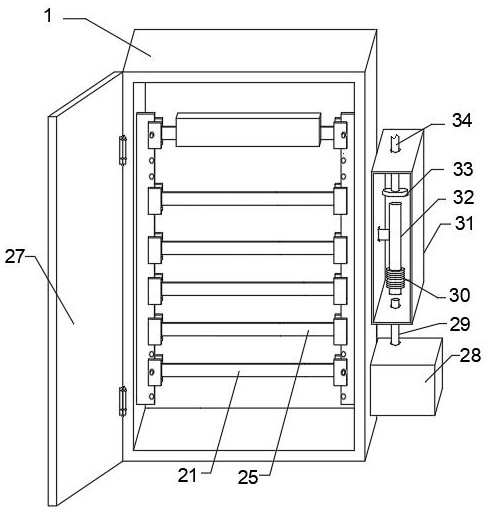 Multimedia information cabinet capable of continuously supplying power