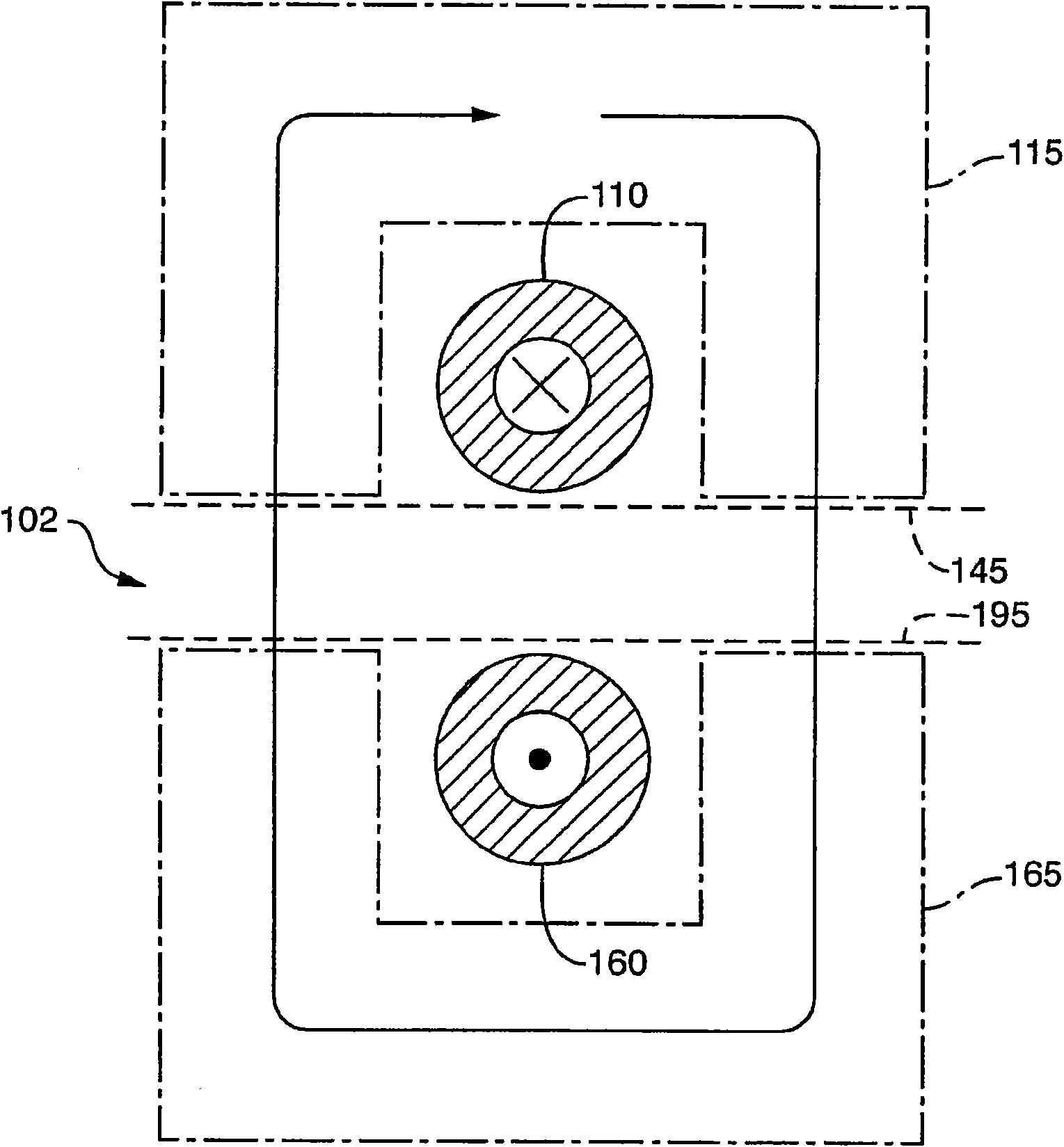 Shielded power coupling device