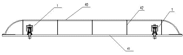 Unenclosed carriage roof