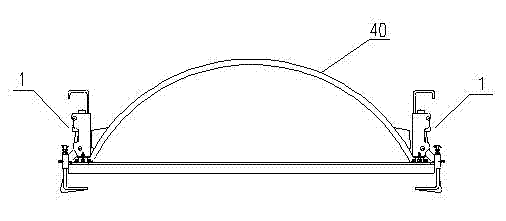 Unenclosed carriage roof