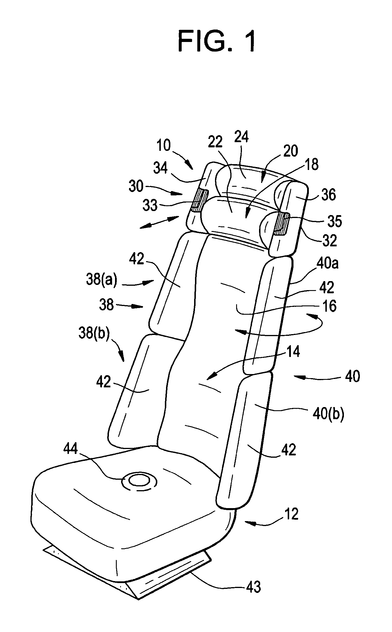 Vehicle seat for reducing the risk of spinal and head injuries of personnel in combat vehicles