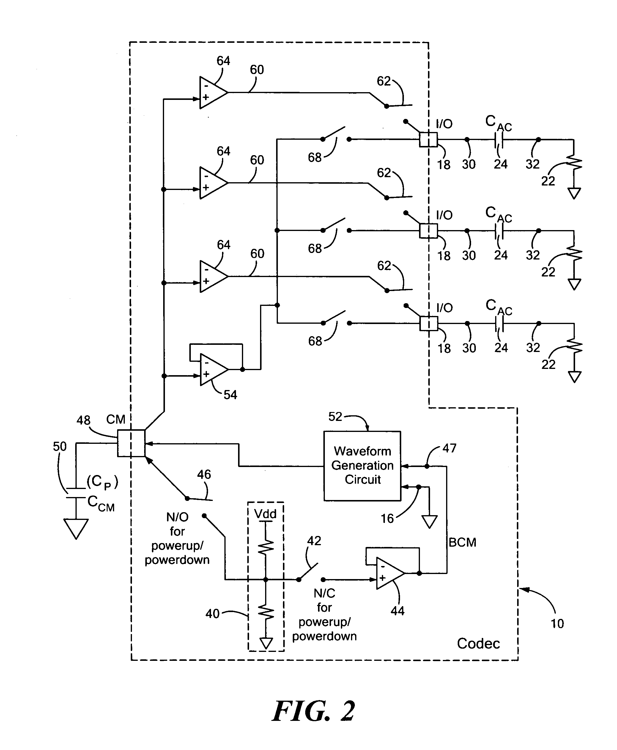 Charge/discharge control circuit for audio device