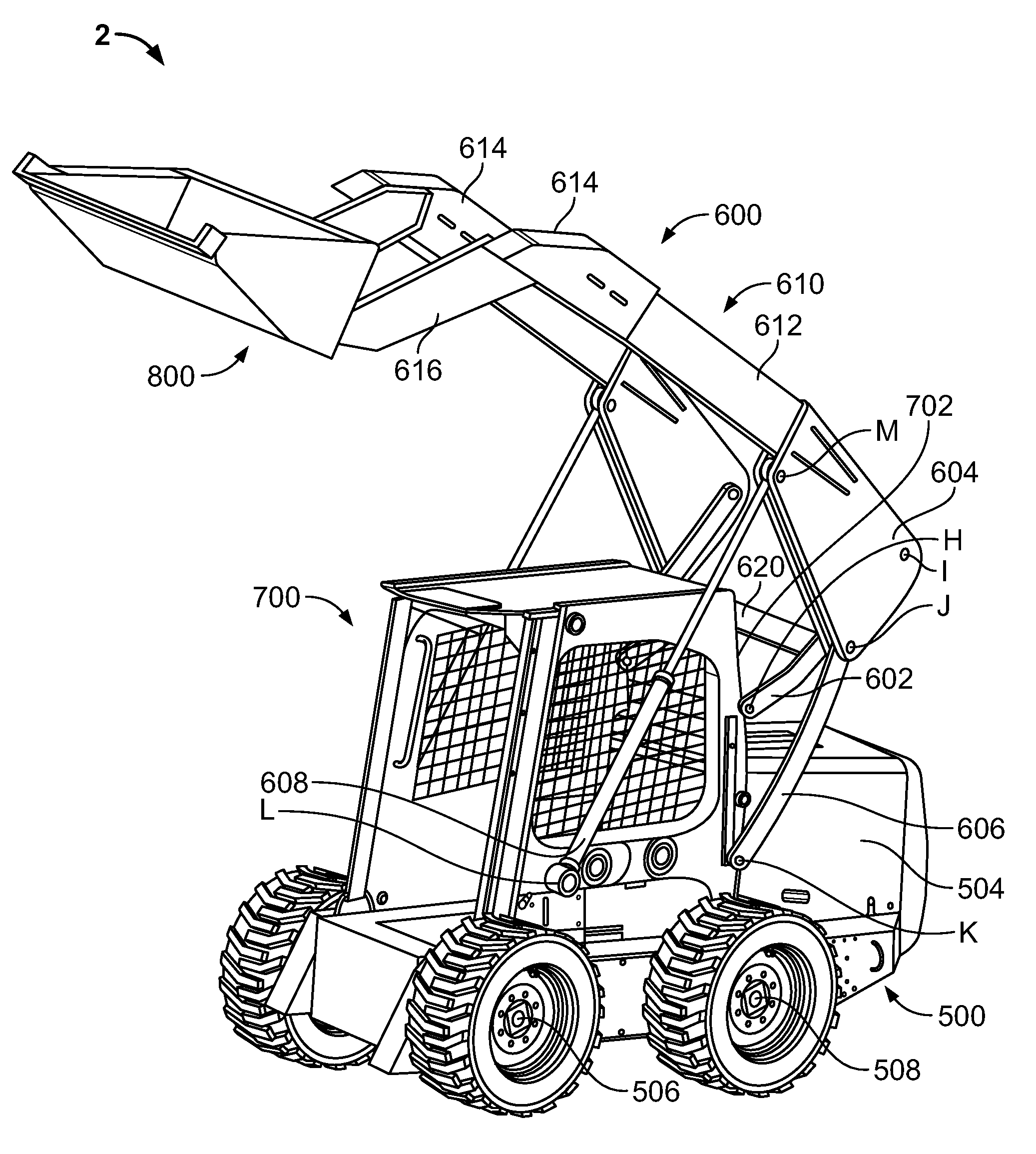 Vertical lift arm device