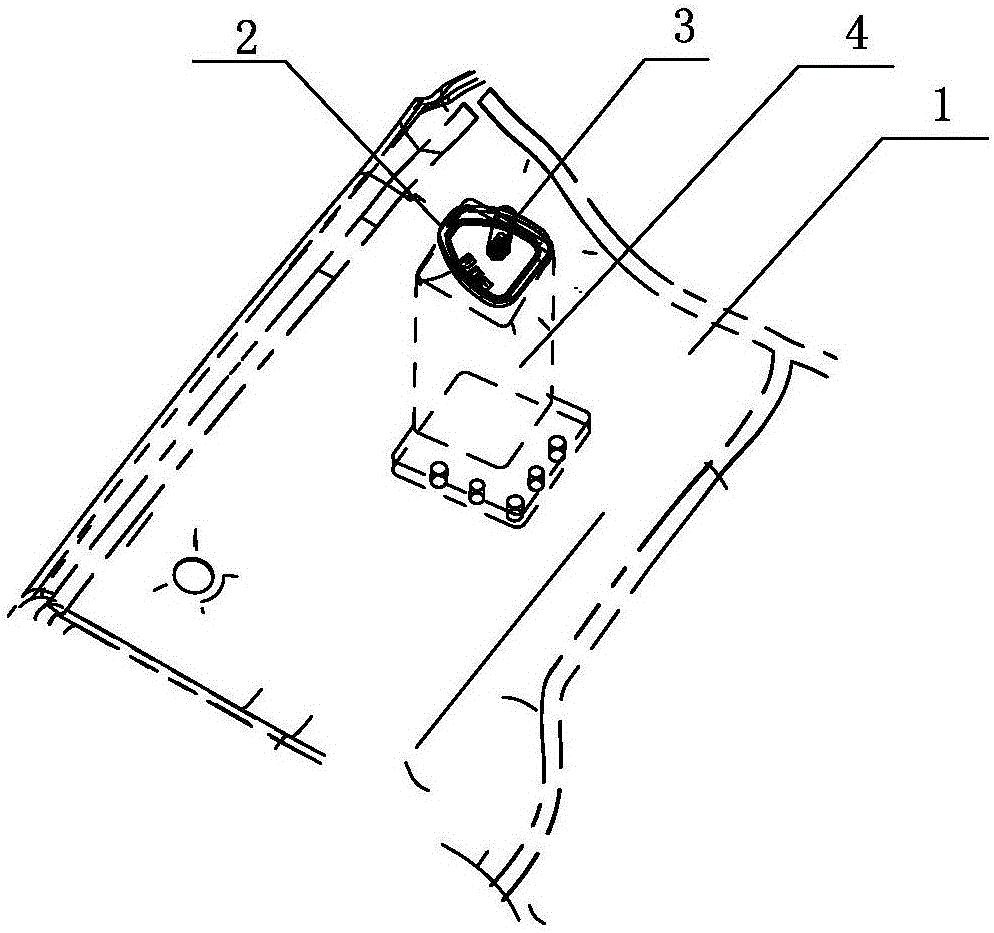 Passenger car inspection tool pressing mechanism