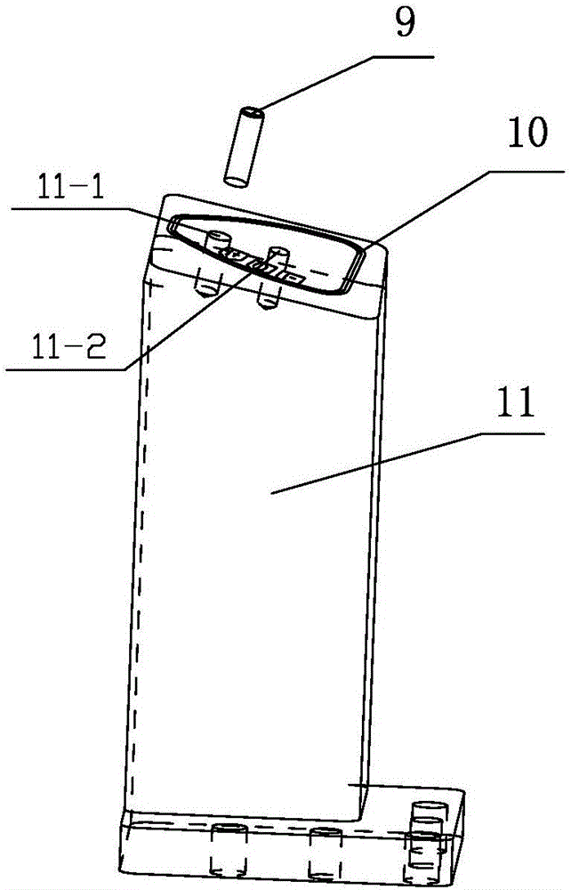 Passenger car inspection tool pressing mechanism