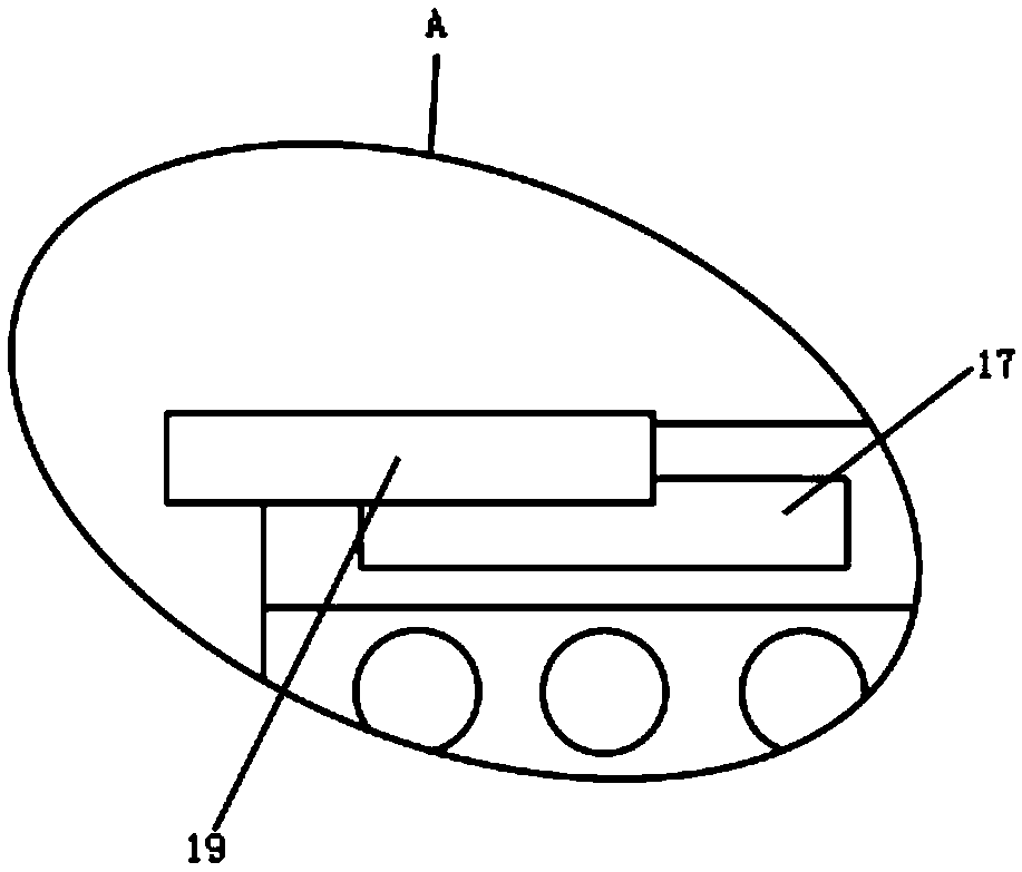 Lost foam casting mold for motor shell ejection device