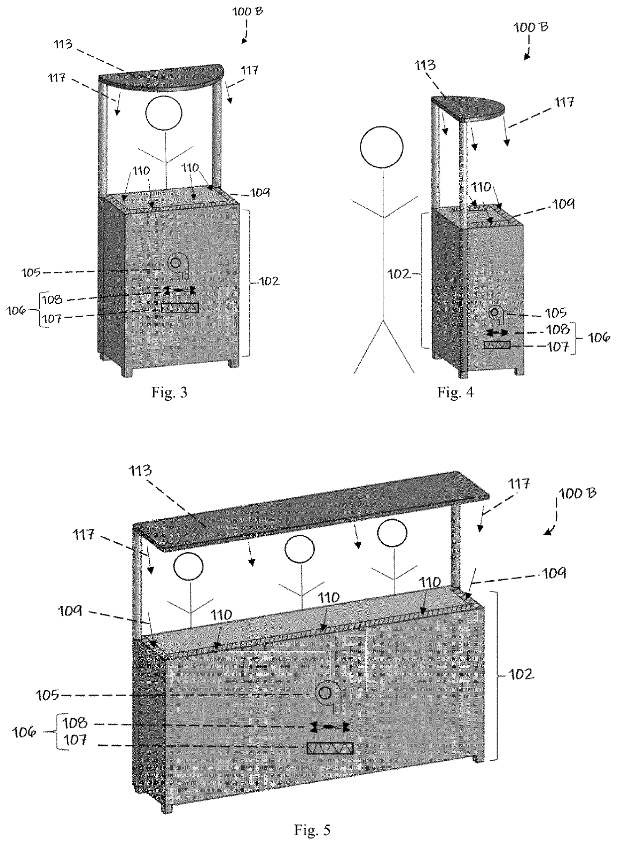 Modular Recycling Air Curtain Device