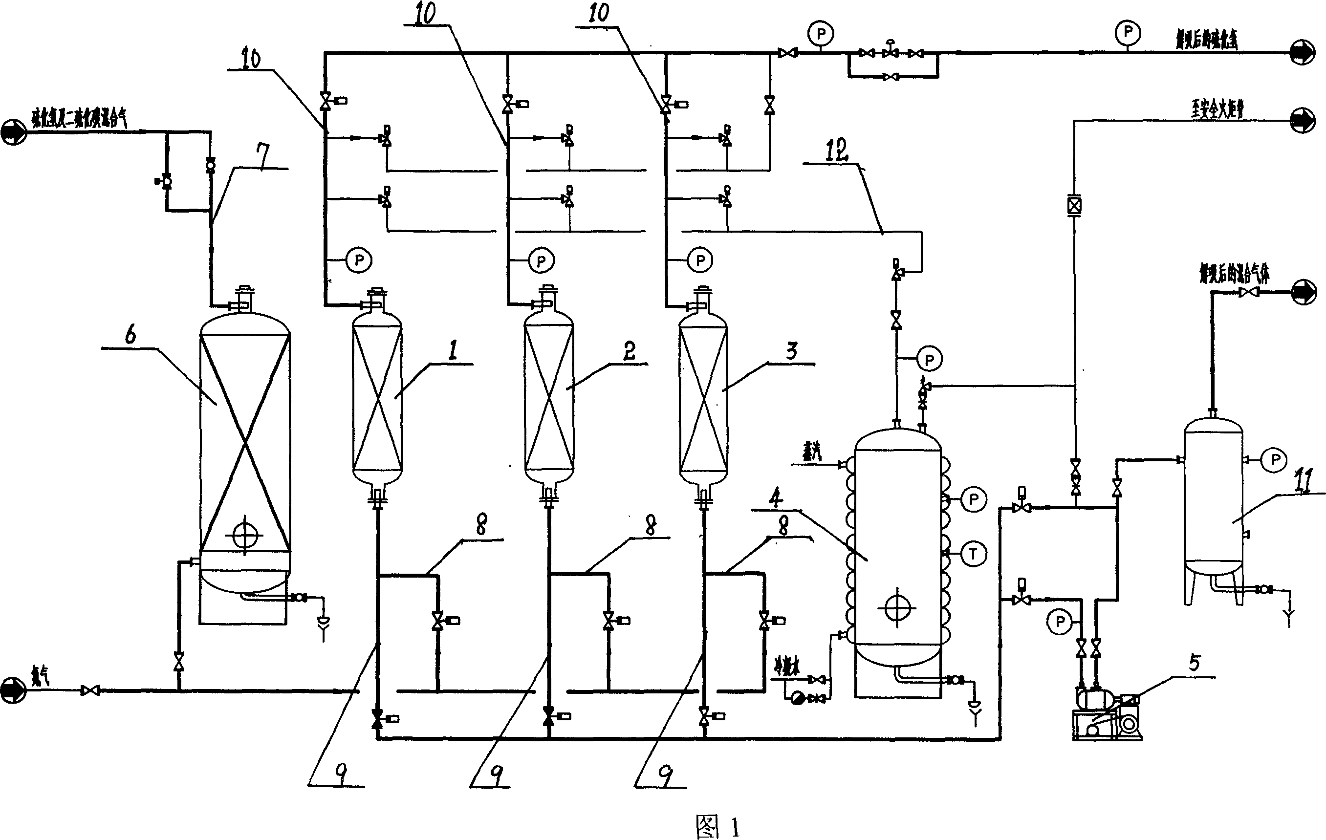 Apparatus and method for recovering carbon disulfide in hydrogen sulfide gas during preparing process of carbon disulfide