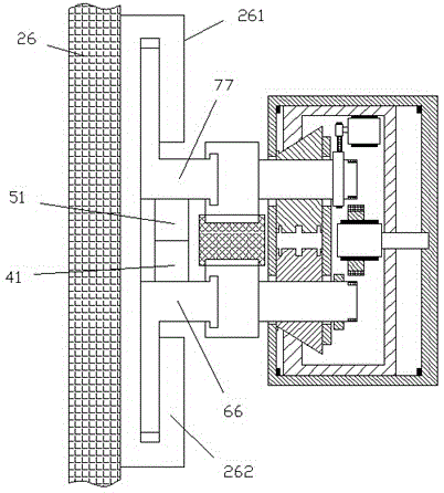 Vibration-reduction type installation assembly provided with front limiting sensor and back limiting sensor and used for LED display device