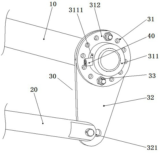 Operating mechanism and crank arm thereof