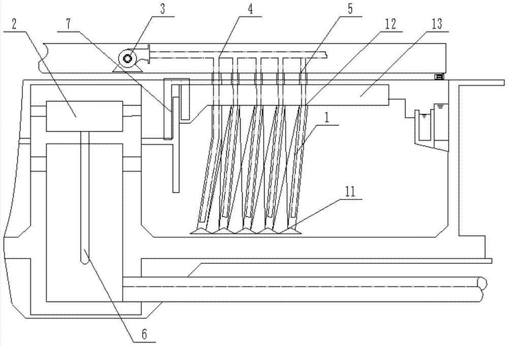 A kind of air lifting mud suction device and its application