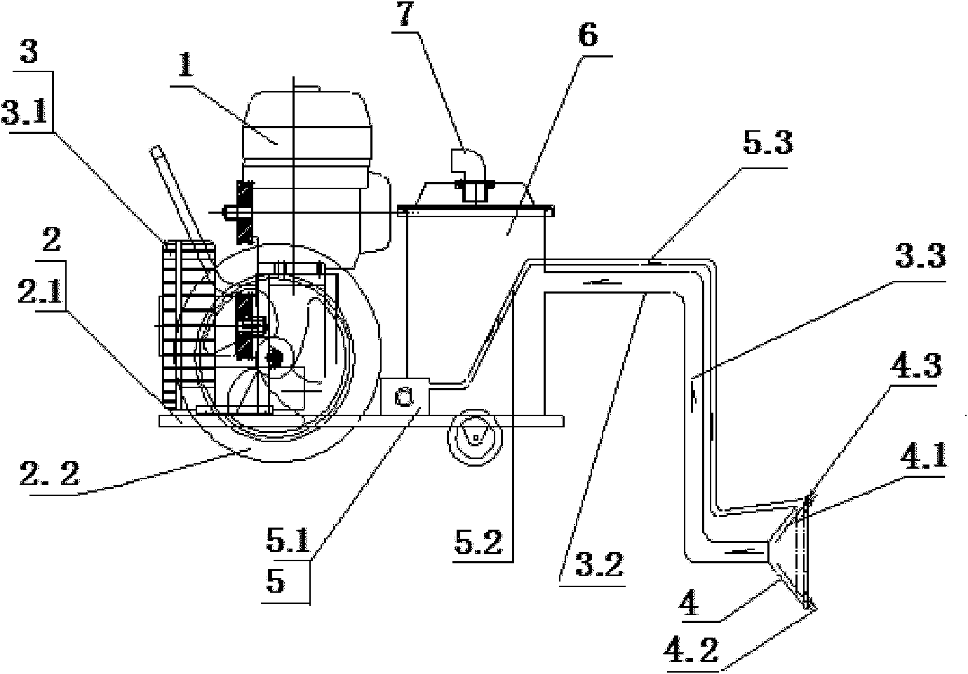 Sand-dust removing device