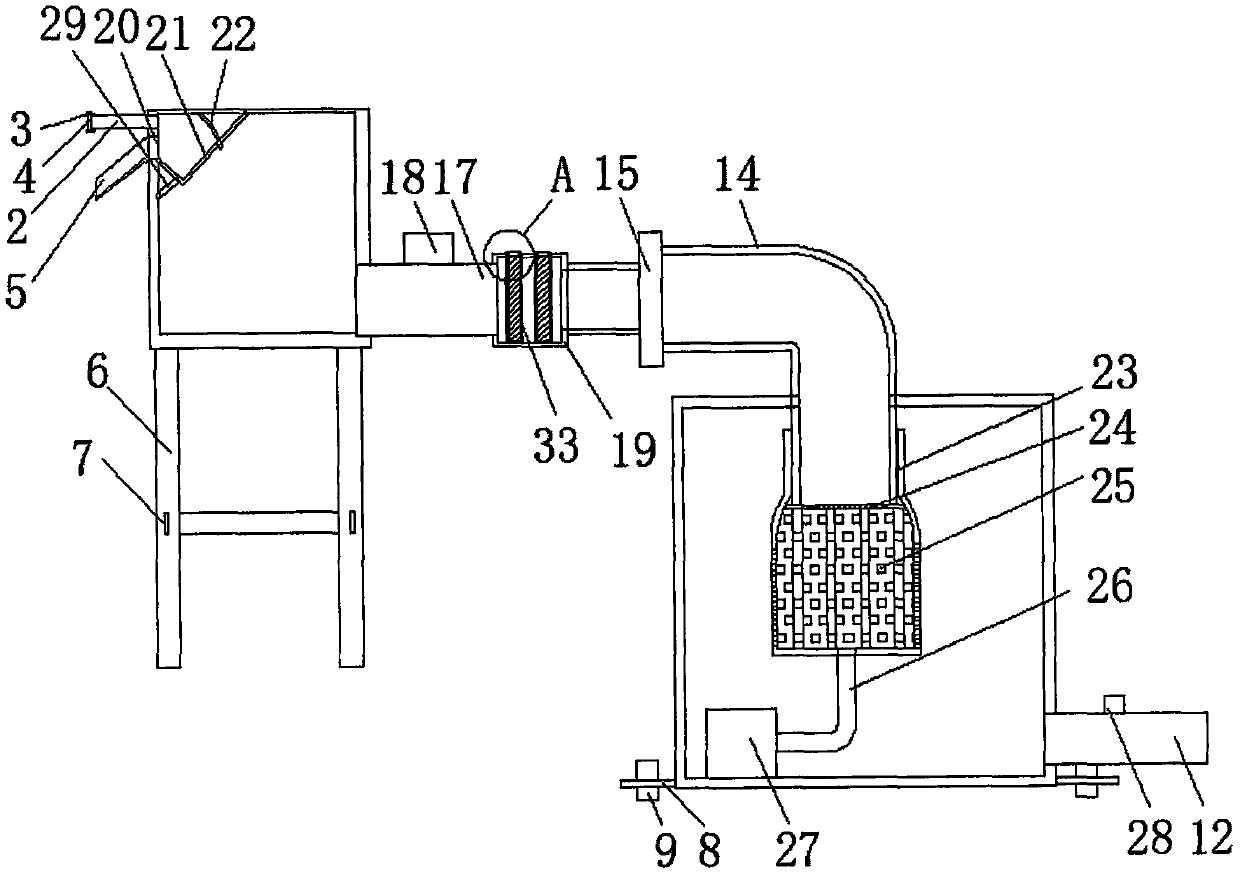 Device for treating wastewater by using novel material