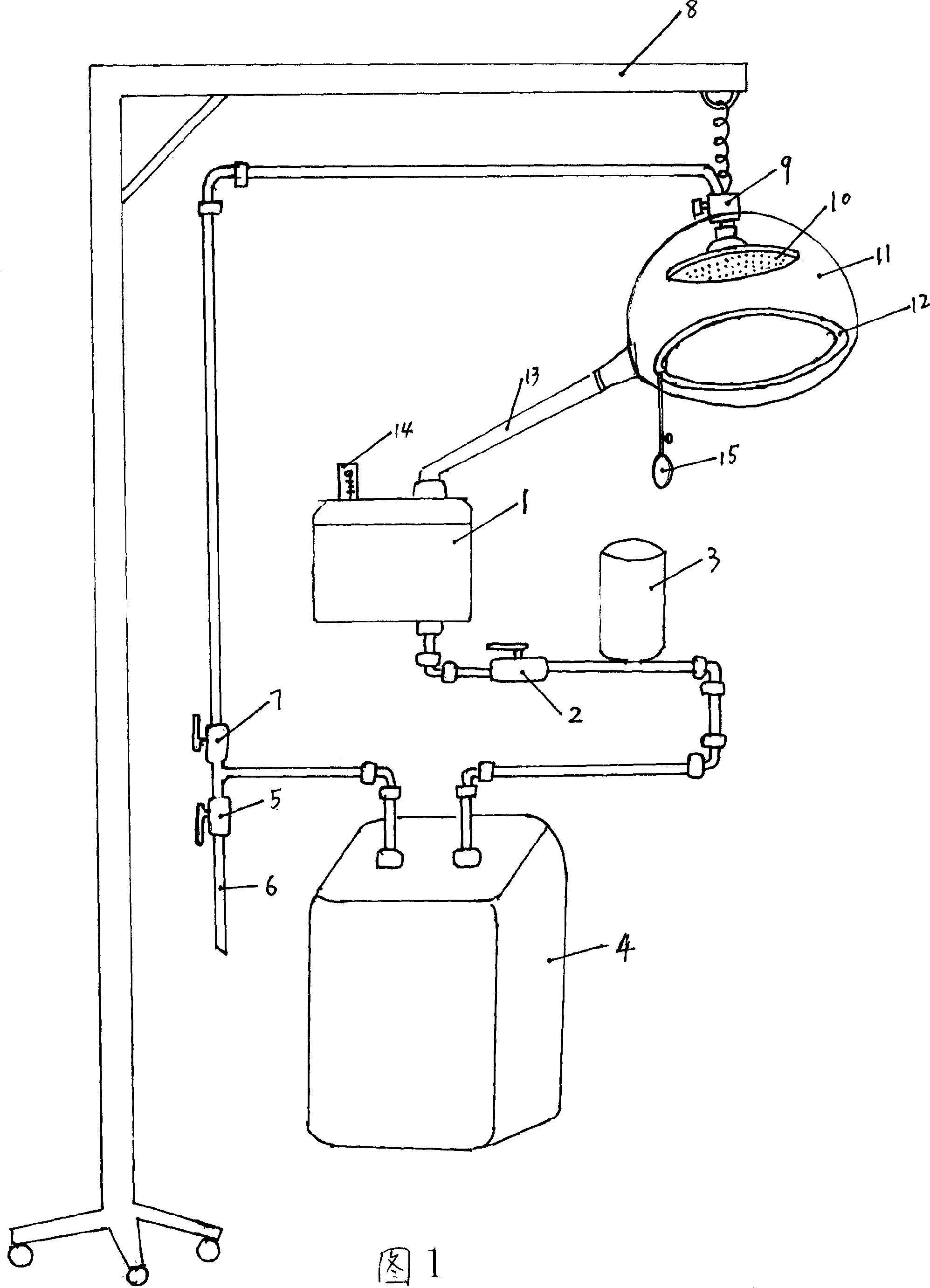 Alopecia treating medicated bath appliance