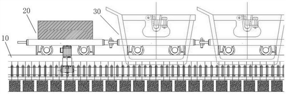 Calcium carbide discharging process