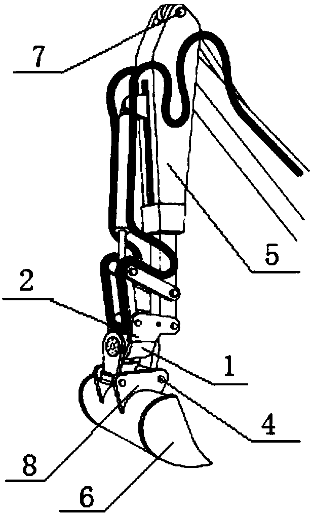 Rotary and quick connector for excavator