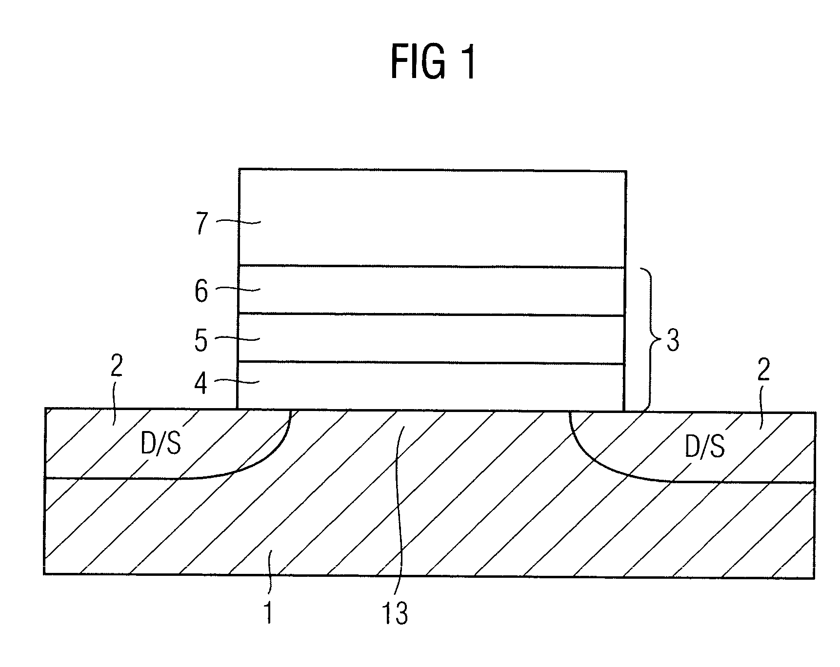 Charge trapping semiconductor memory element with improved trapping dielectric