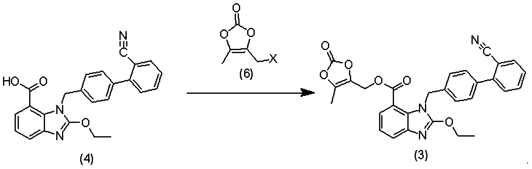 Synthesis method for azilsartan medoxomil or salt thereof and intermediate of azilsartan medoxomil or salt thereof
