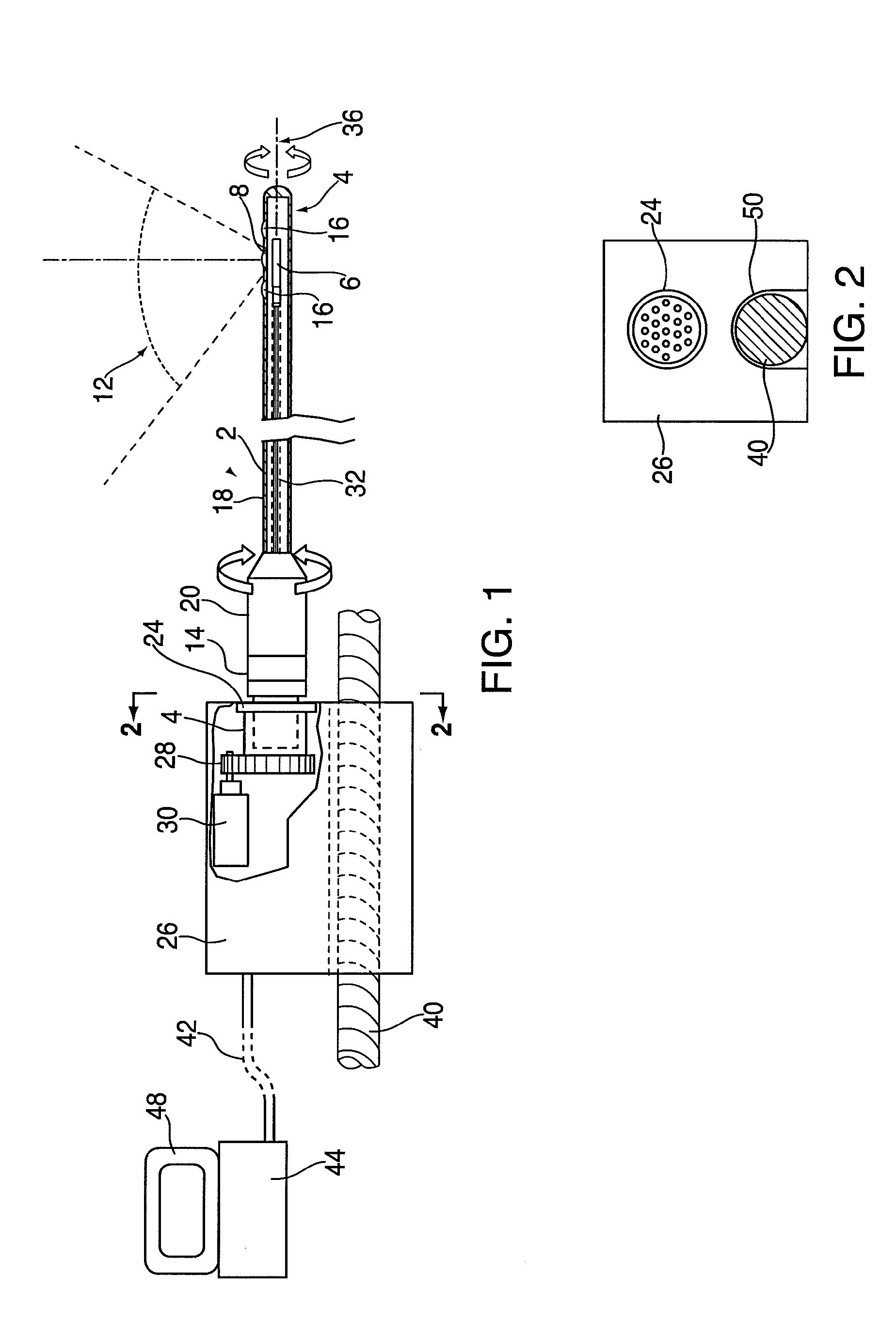 Method and endoscopic device for examining or imaging an interior surface of a corporeal cavity