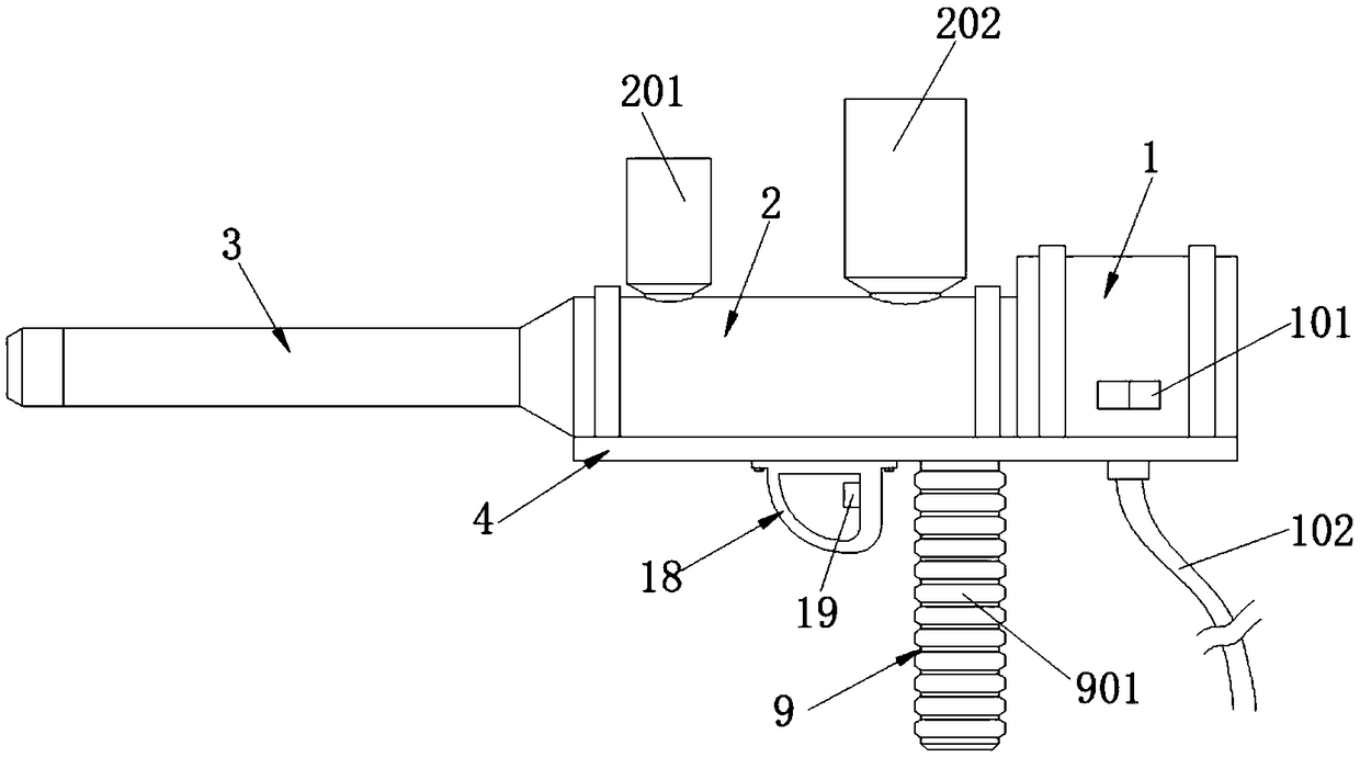 Medicine sprayer for respiratory medicine