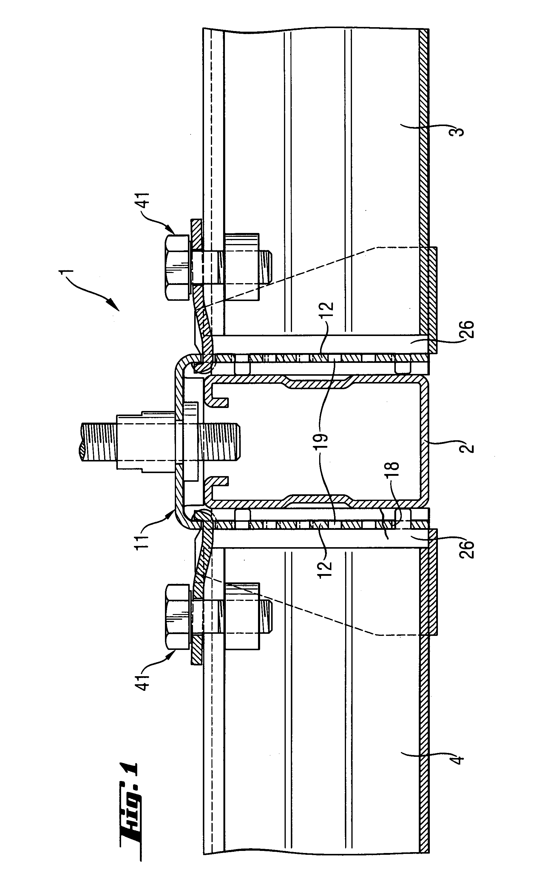 Connection device for connecting mounting rails