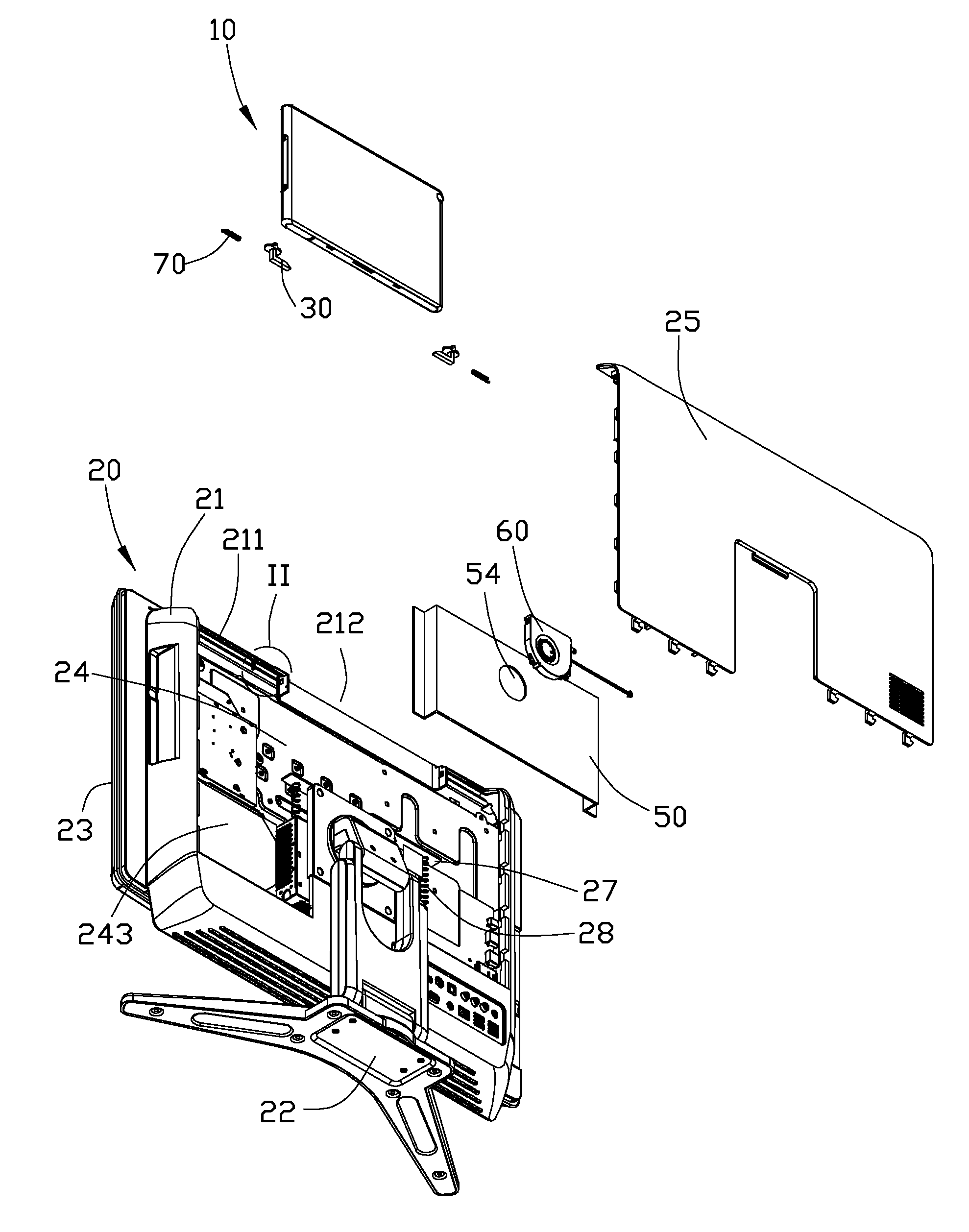 Docking station for tablet computer