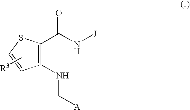 (Hydrazido)(amino)thiophene compounds