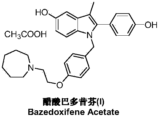 Preparation method of bazedoxifene acetate