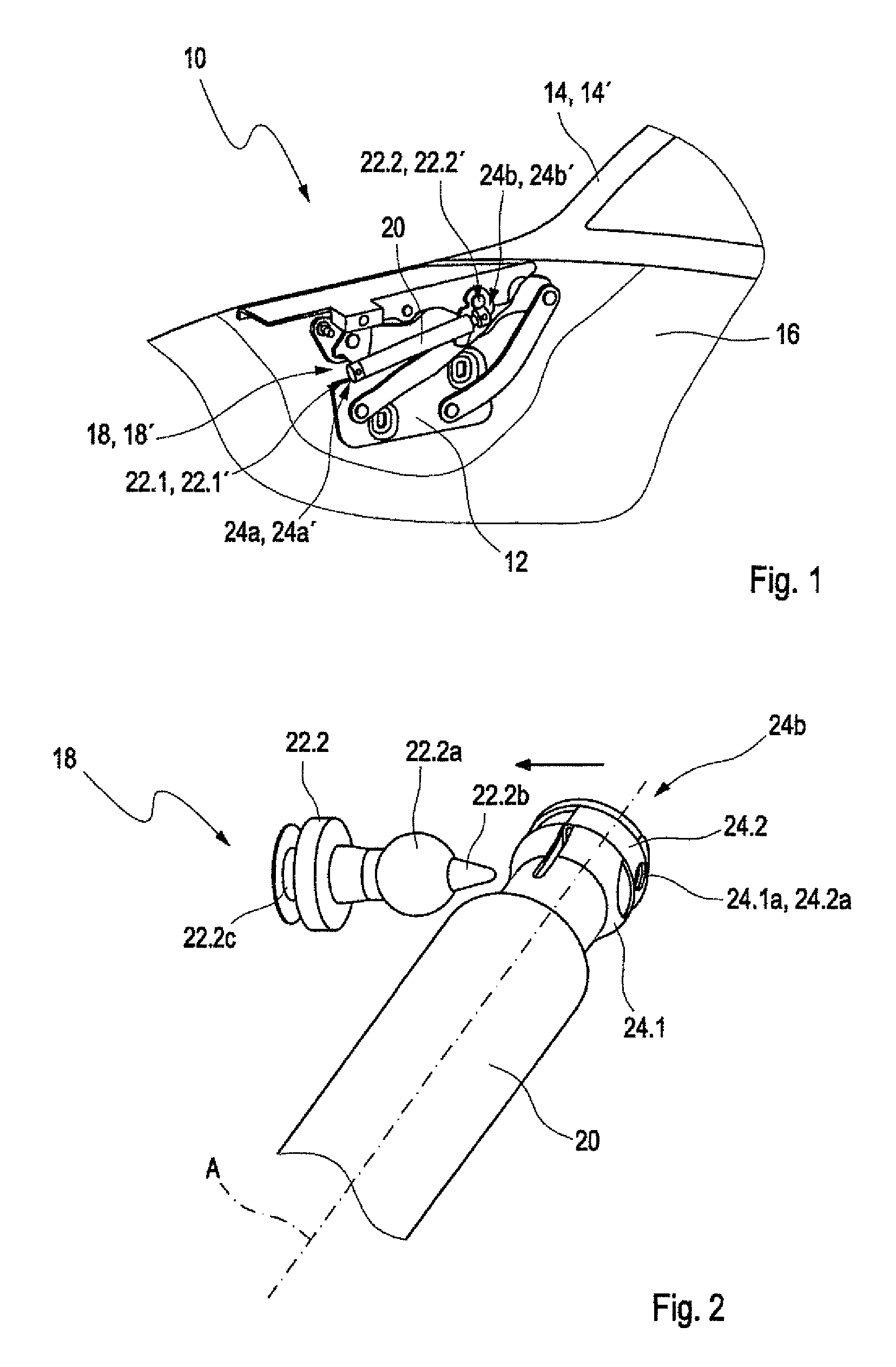 Pedestrian protection device for a motor vehicle