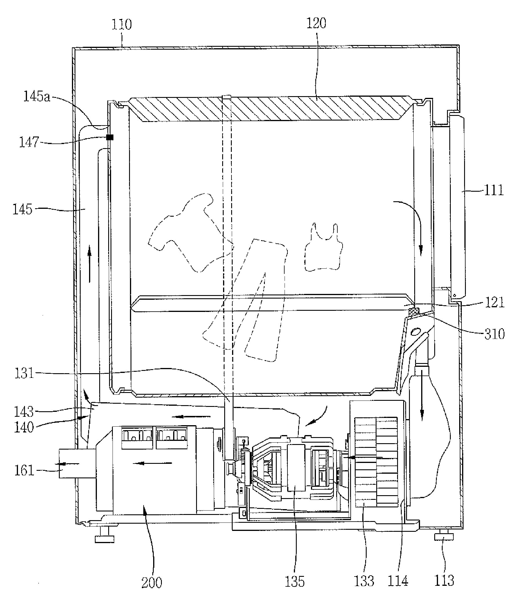 Dehumidifying apparatus for dryer