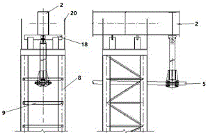 Supporting structure for mounting of roof beam string segments