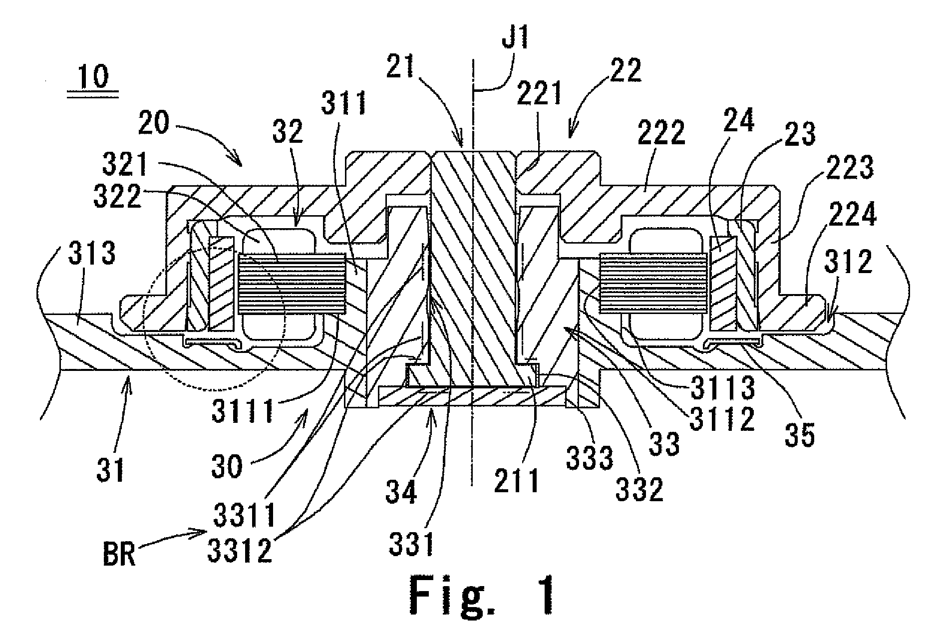 Motor and disk drive using the same