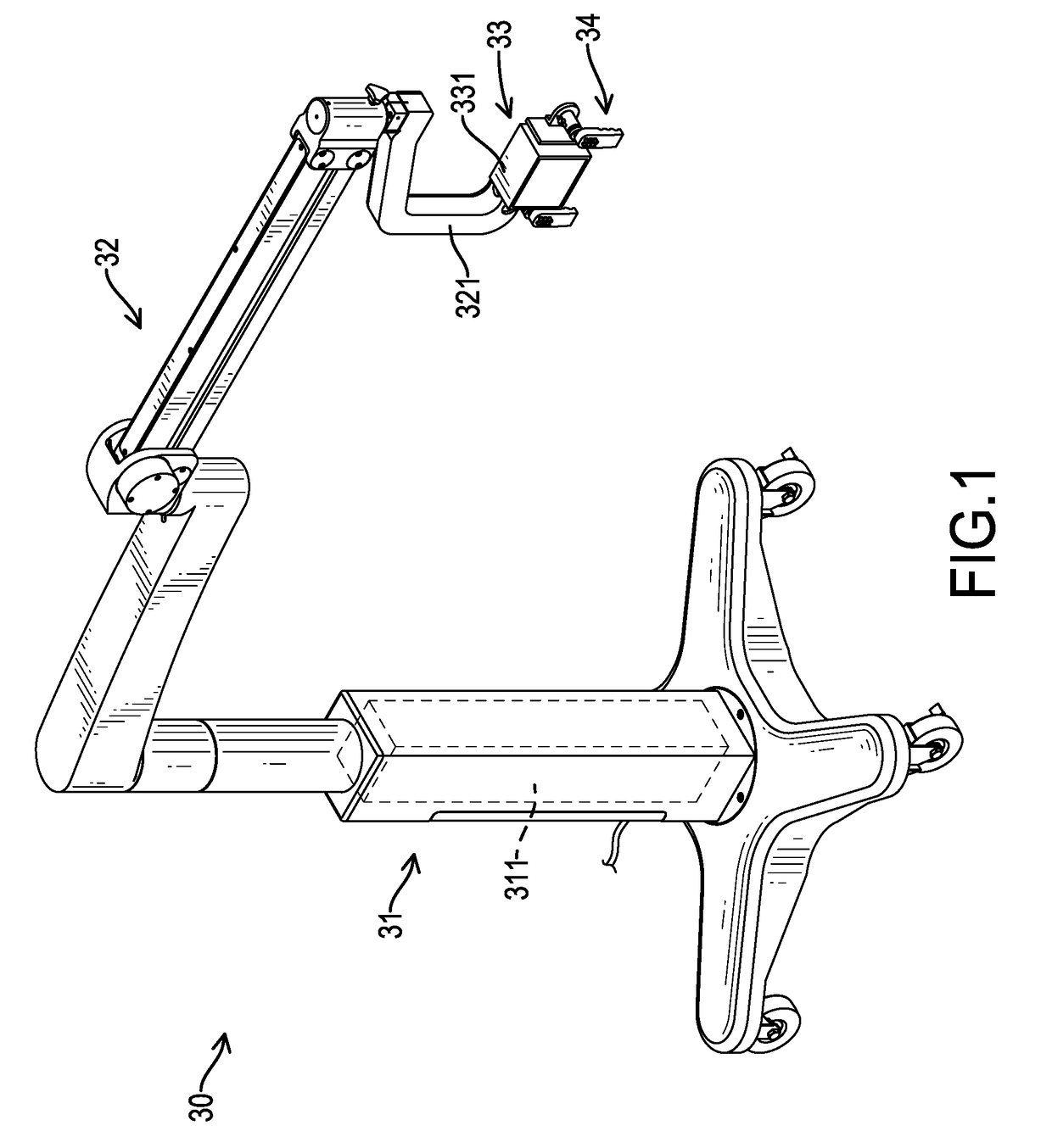 Adjustable light source device for a stereoscopic surgical microscope