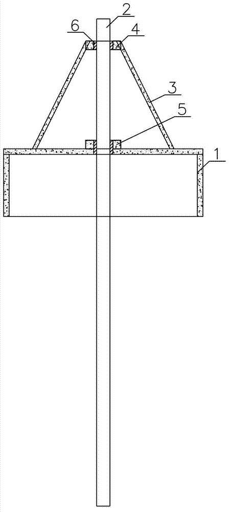 Combined pile foundation structure