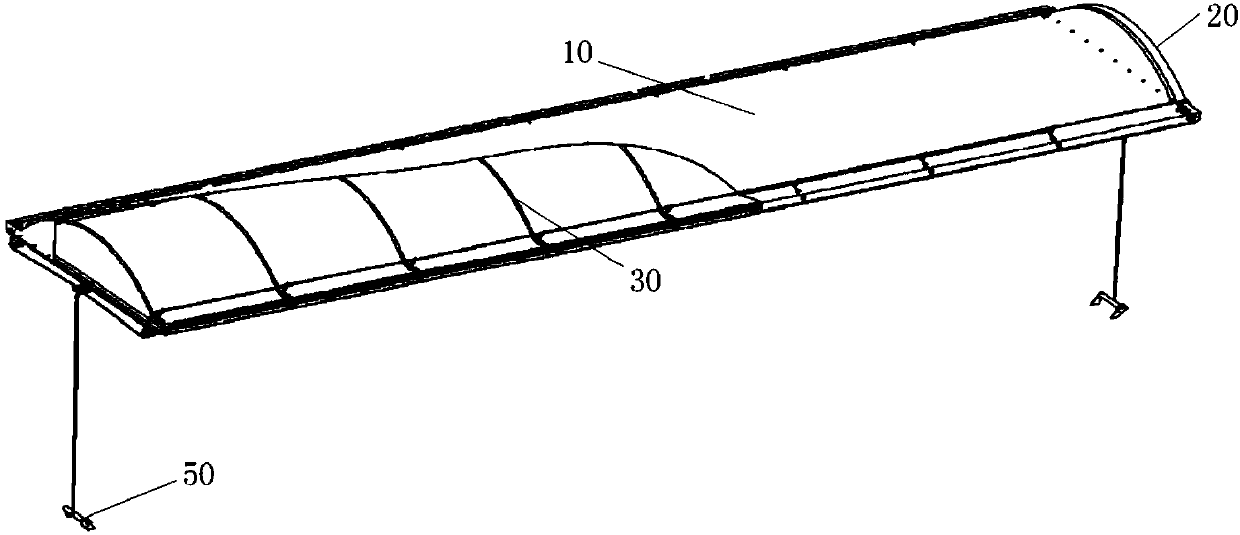 Goods truck and movable top cover device of goods truck
