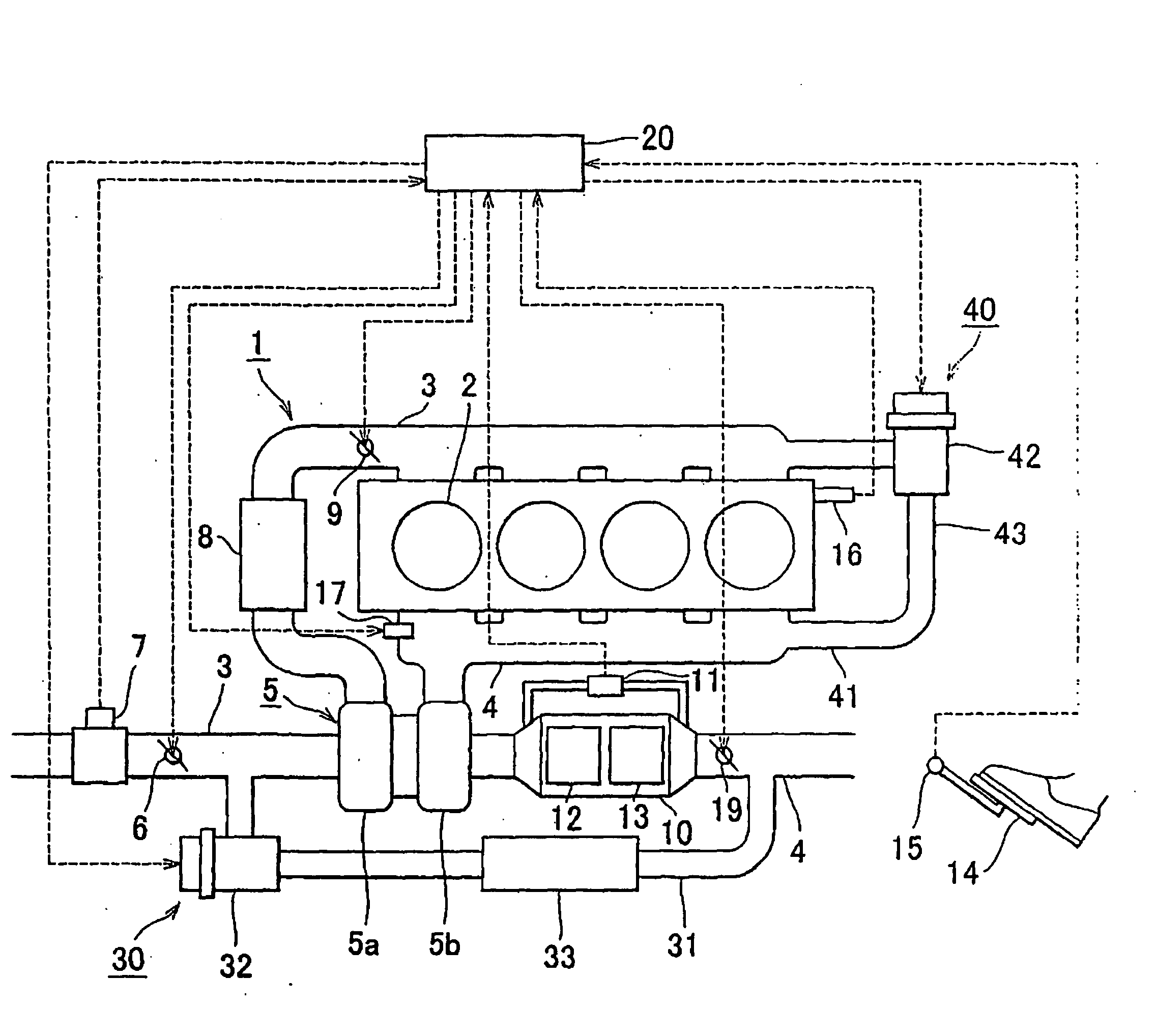 Exhaust gas recirculation device of internal combustion engine, and control method thereof